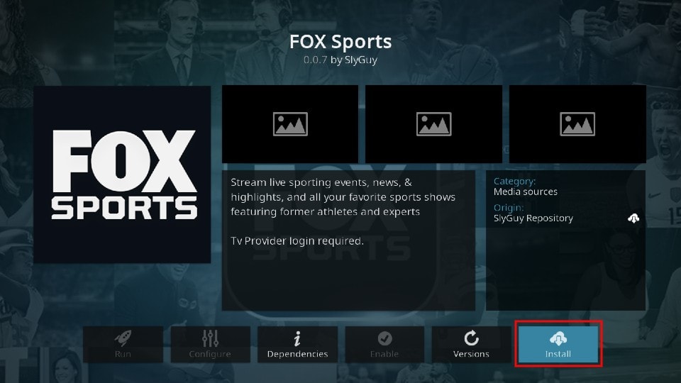 Fox Sports Install