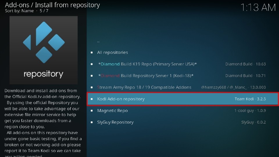 Kodi Addon repository