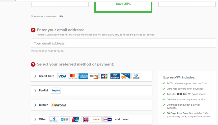 expressvpn payment