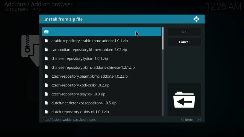 kodi fusion addons