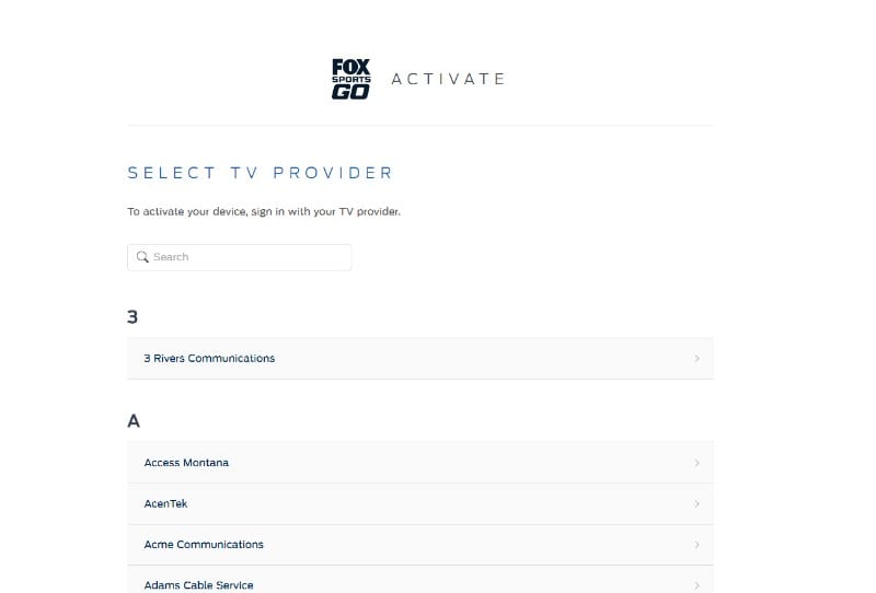 activate fox sports go on kodi