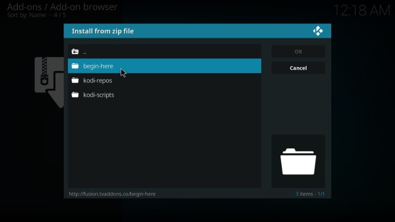 how to add fusion on kodi