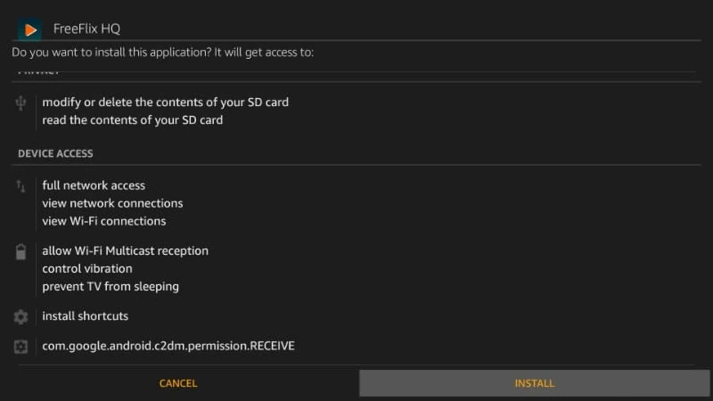 how to get freeflix hq on firestick