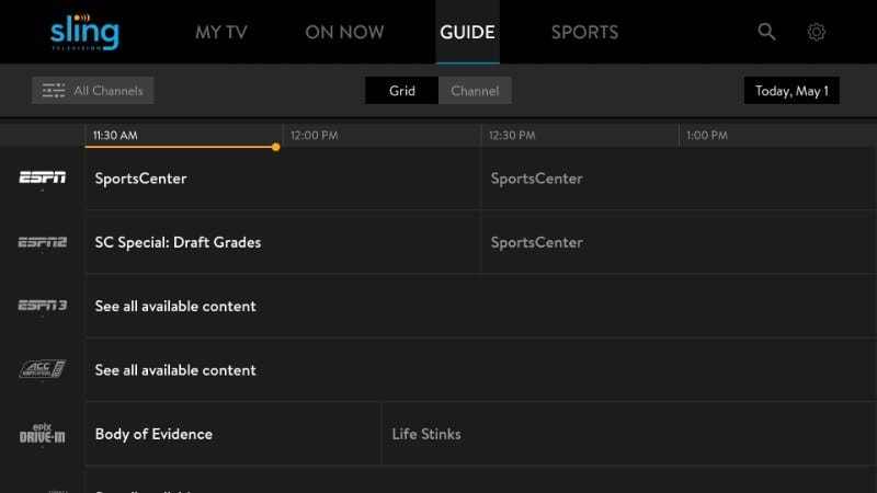 sling tv on firestick