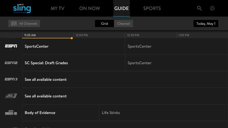 sling tv on firestick