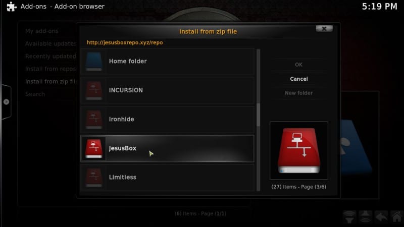 kodi addons over builds