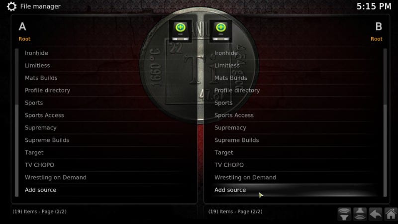 install addons on kodi with build