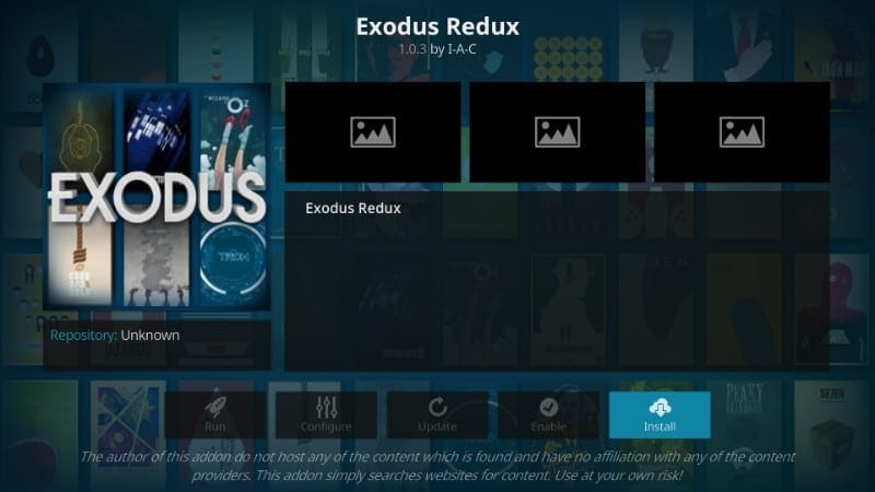 how to install exodus redux kodi addon