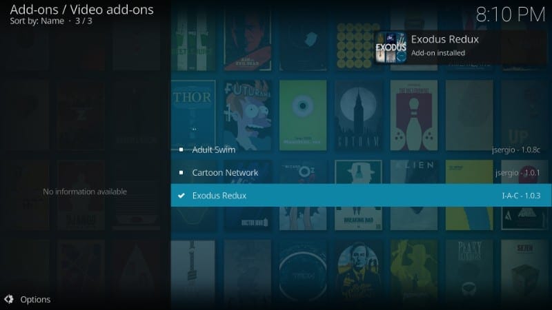 exodus kodi app review