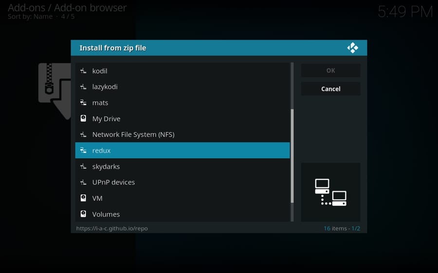 install repository on kodi