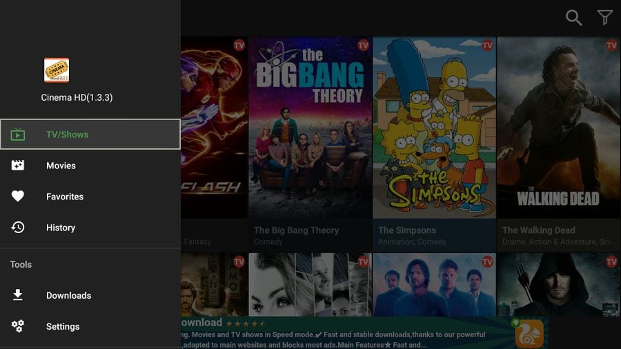 how to use cinema apk on firestick