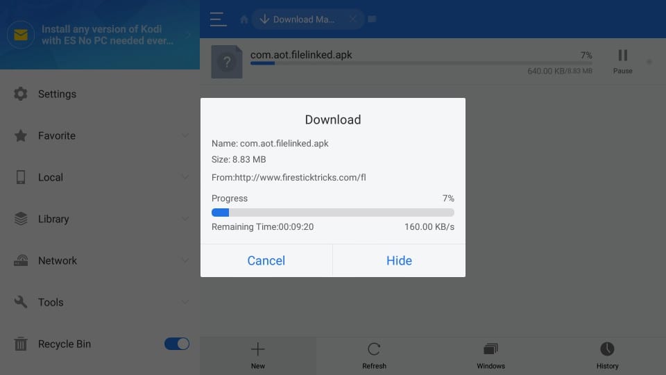 download firestick filelinked app