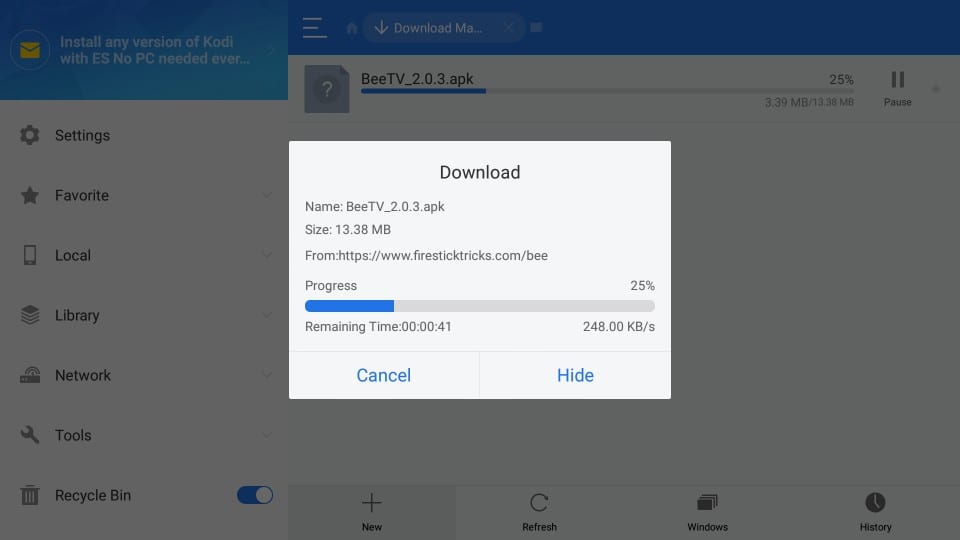 firestick beetv app