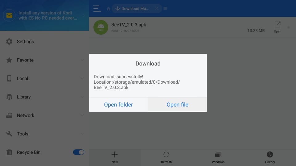 install beetv on firestick