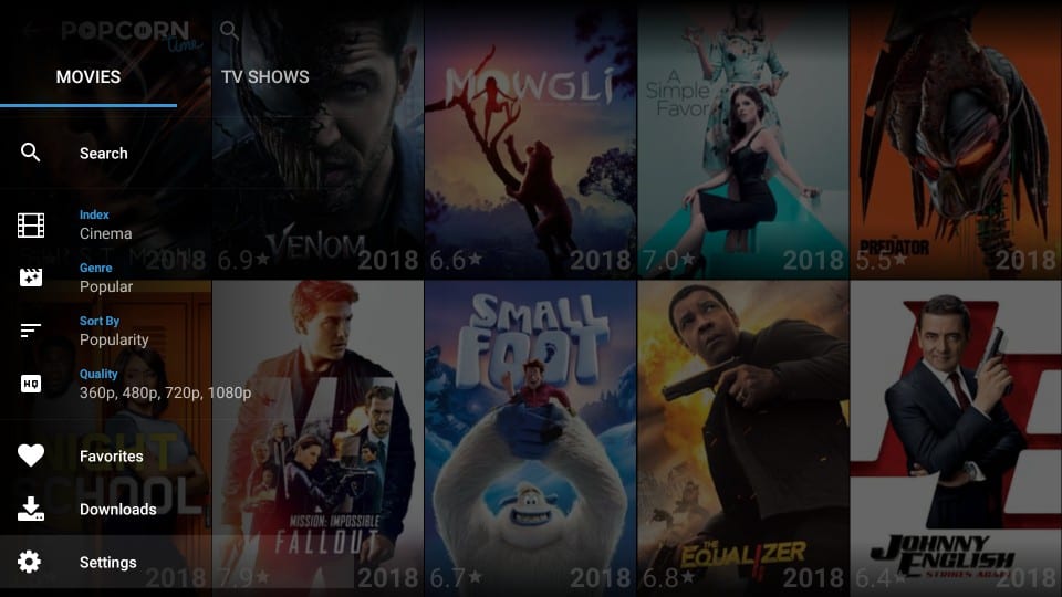 how to use popcorn time on firestick