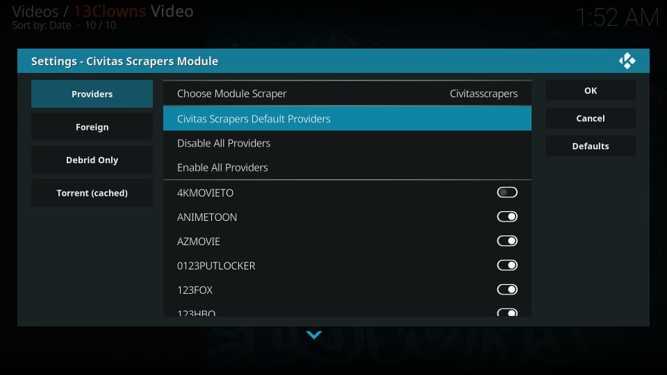 13Clowns Video Kodi Addon
