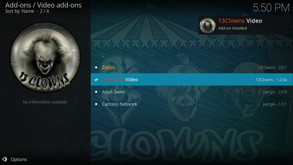 13clowns video kodi 