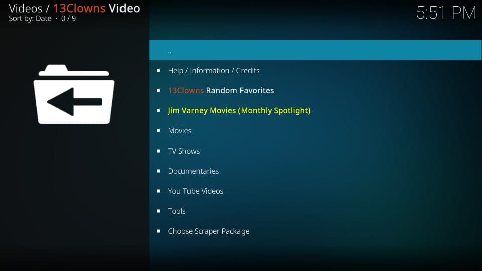 13 clowns on kodi