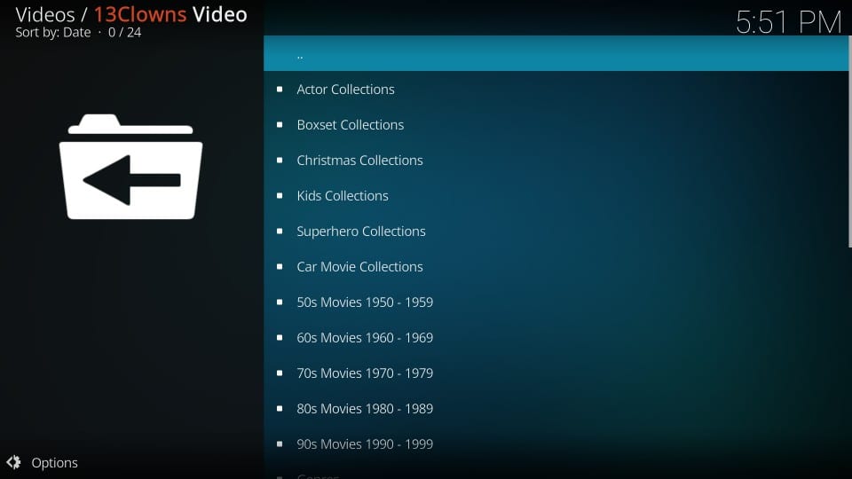 how to.use 13 clowns kodi addon