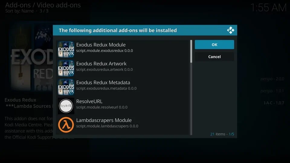 install exodus redux on kodi 18 leia