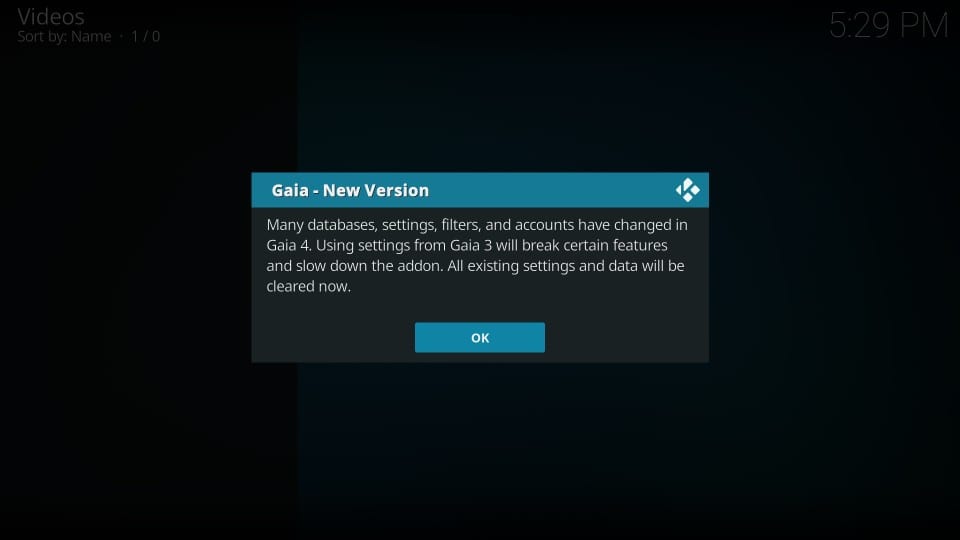 install gaia kodi