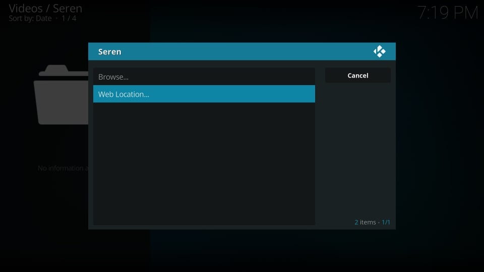 seren addon on kodi