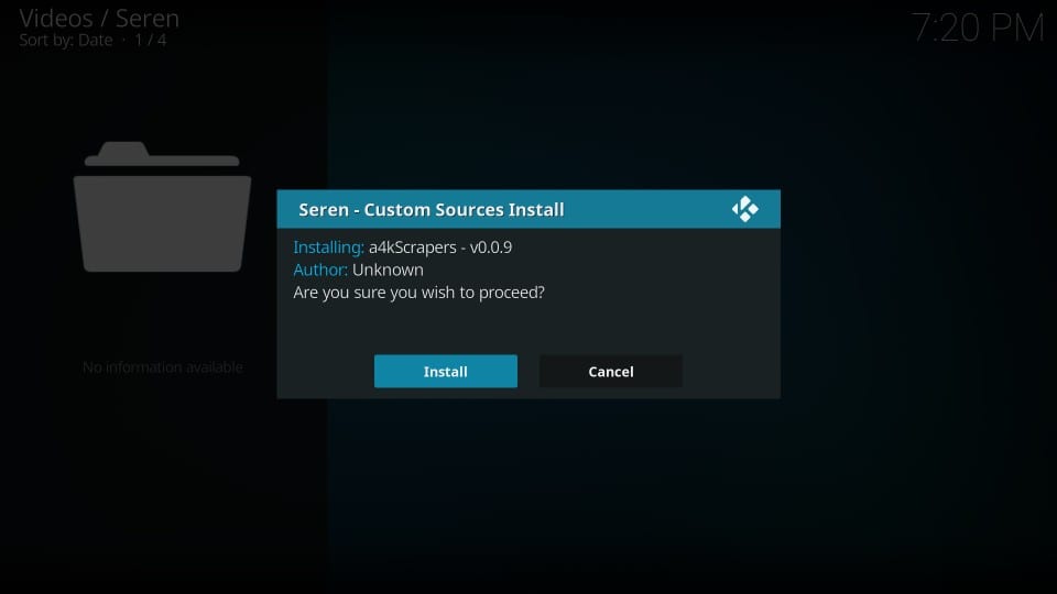 seren addon on kodi