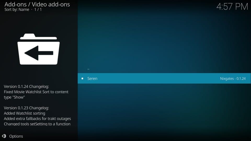 how to install seren addon on kodi