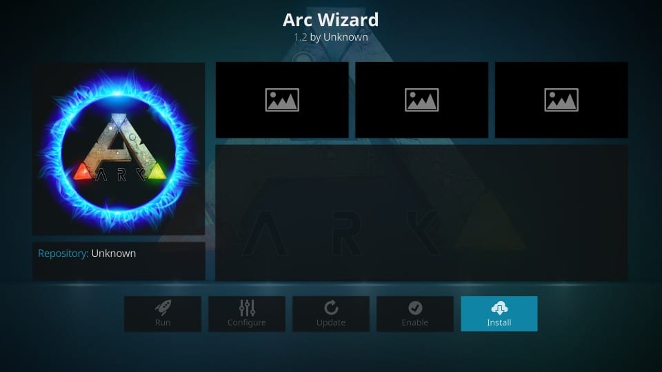 how to install the arc builds on kodi