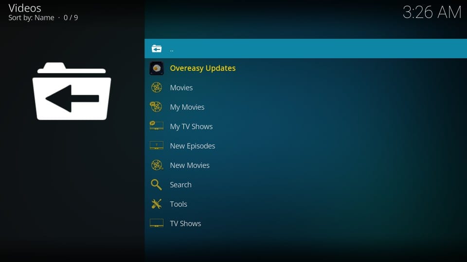 how to use overeasy kodi addon
