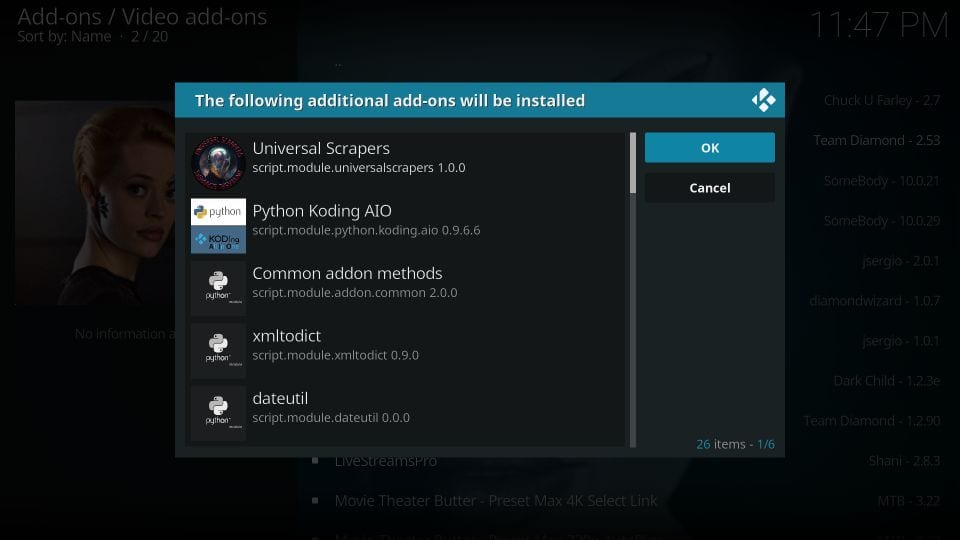 install 7 of 9 aio kodi addon