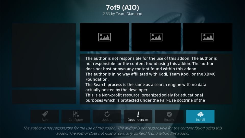 how to install 7 of 9 kodi addon