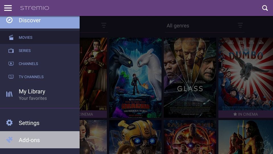 how to install addons on stremio
