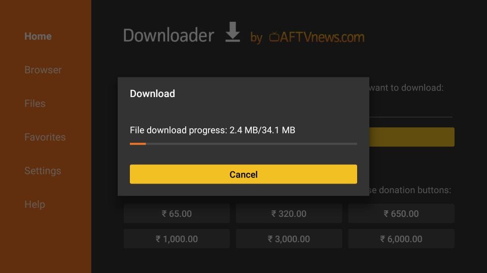 downloading stremio app on android tv