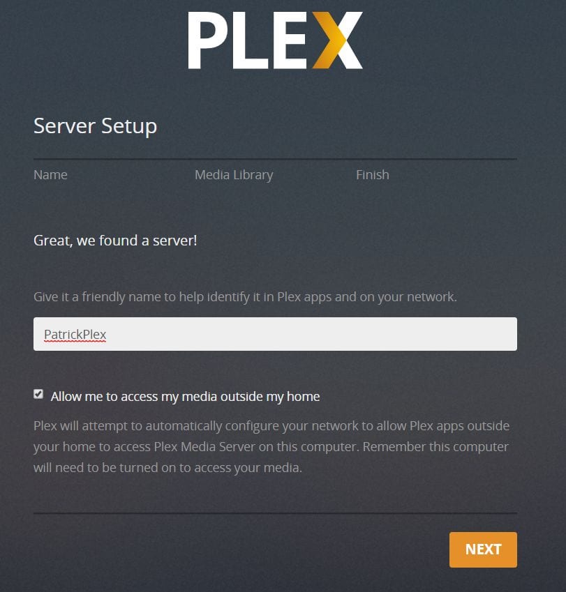 plex server name