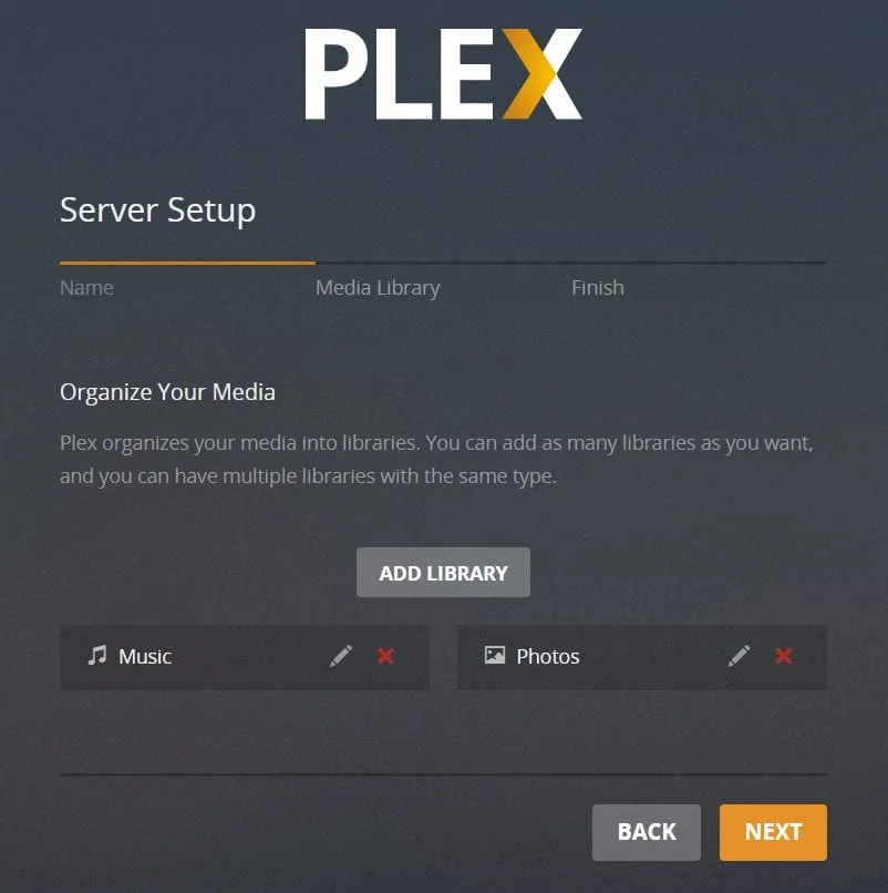 plex server media library