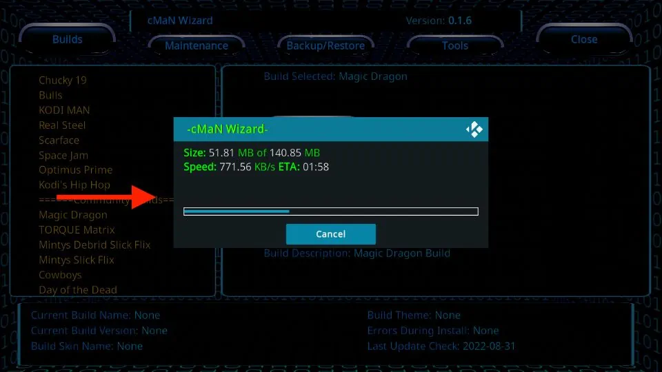 magic dragon kodi build guide