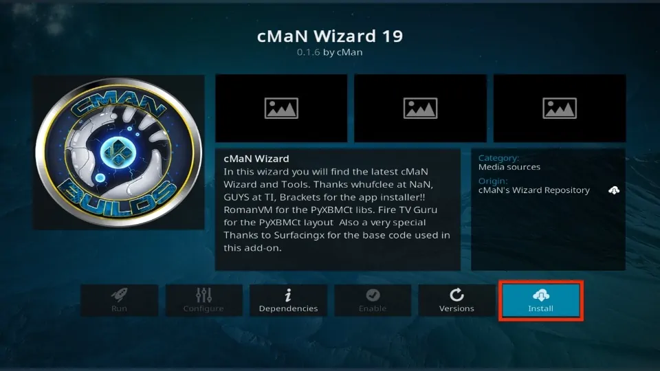 install cman wizard 19