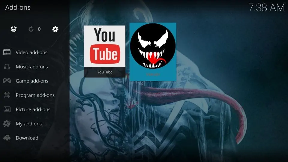 how to use venom kodi addon