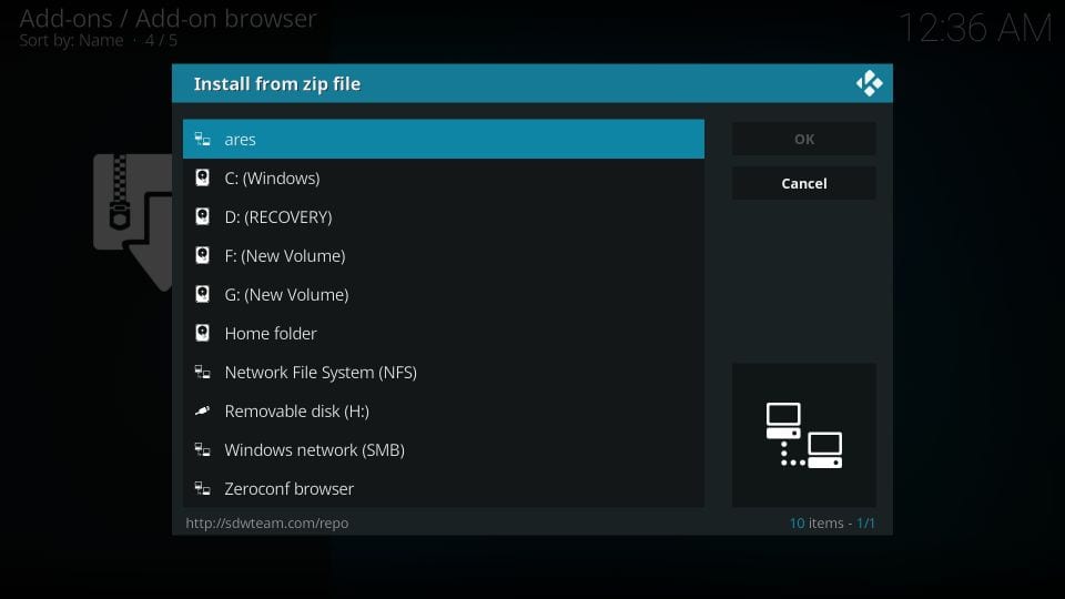 kodi ares wizard