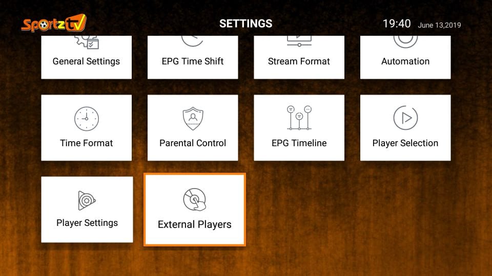 sportz tv iptv settings