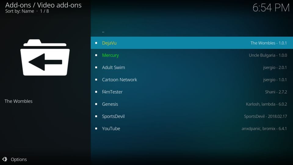 how to get kodi deja vu addon