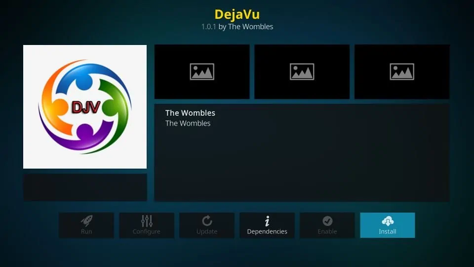 install dejavu kodi addon