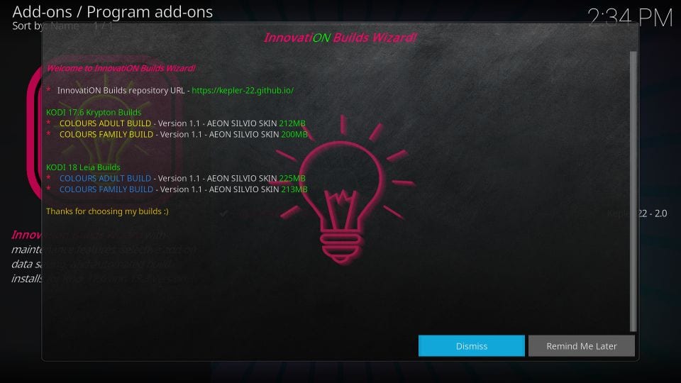 innovation builds on kodi