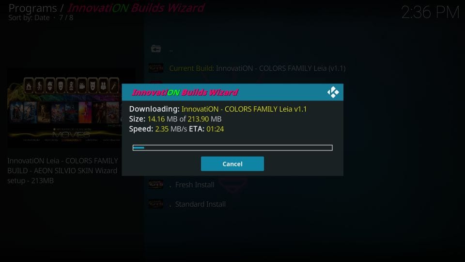 download innovation kodi builds
