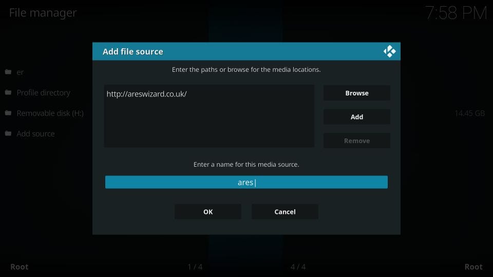 how to install ares wizard to kodi 18.0