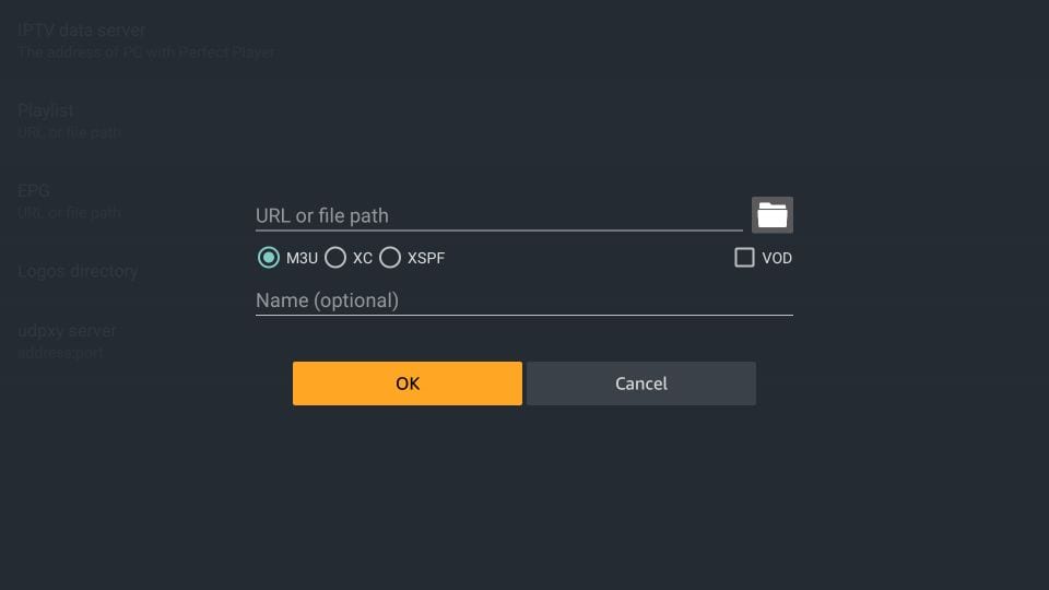 download perfect player iptv on Firestick