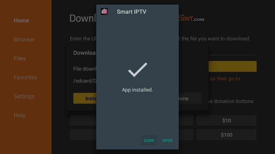 steps to install smart iptv