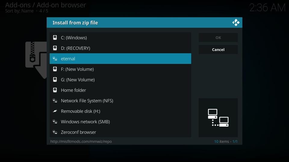 download eternal tv addon on kodi