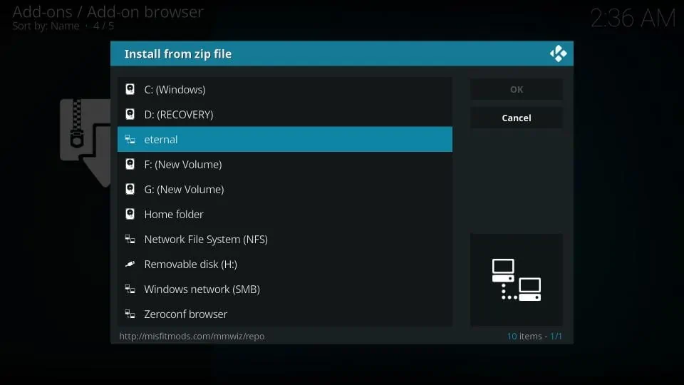 download eternal tv addon on kodi